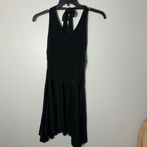 EUC Charlotte Russ Black Halter Dress Medium Womens